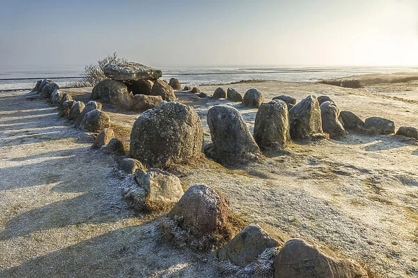 Stone Age stone circle Harhoog in Keitum, Sylt, Schleswig-Holstein, Germany