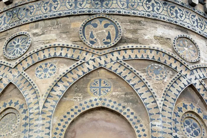 Framed Print : Stone carving on apse of Palermo cathedral, Palermo, Sicily, Italy Framed Print : Stone carving on apse of Palermo cathedral, Palermo, Sicily, Italy