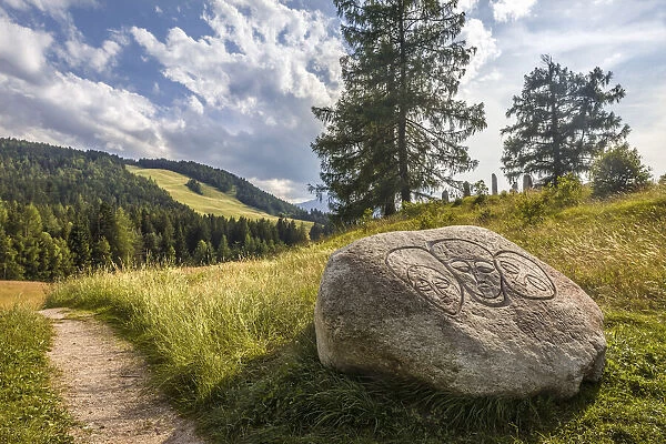 Stone circle and way of the cross in Seefeld in Tirol, Tyrol, Austria