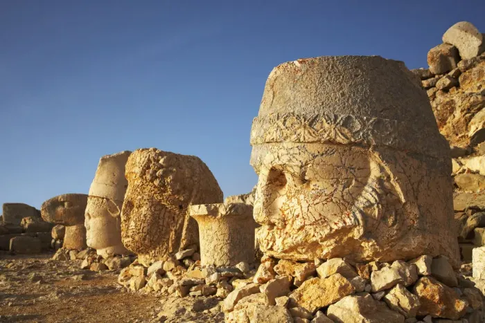 Framed Print : Stone Heads of Gods, Mt. Nemrut Dagi, Turkey Framed Print : Stone Heads of Gods, Mt. Nemrut Dagi, Turkey