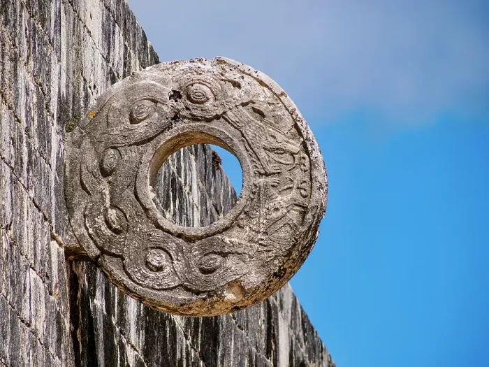 Framed Print : Stone Ring at The Great Ball Game Court, Chichen Itza, Yucatan State, Mexico Framed Print : Stone Ring at The Great Ball Game Court, Chichen Itza, Yucatan State, Mexico
