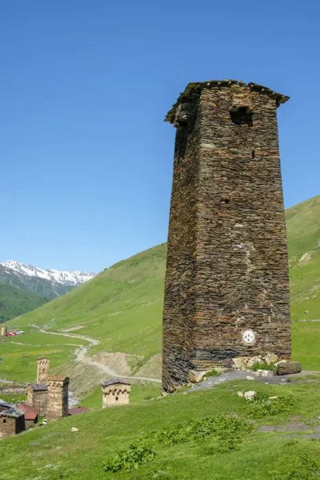 Framed Print : Stone tower house in Chazhashi, Ushguli, Samegrelo-Zemo Svaneti region, Georgia Framed Print : Stone tower house in Chazhashi, Ushguli, Samegrelo-Zemo Svaneti region, Georgia