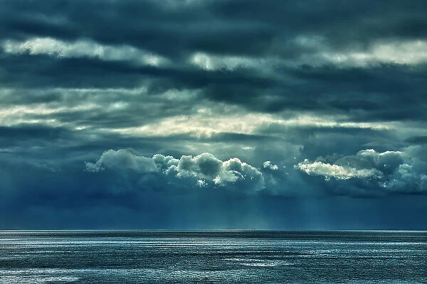 Storm clouds on the Cabot Strait, Wreck Cove, ova Scotia, Canada