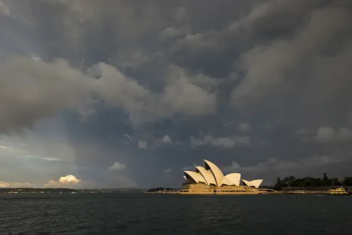 Framed Print : Storm clouds over Sydney Opera House, Sydney, New South Wales, Australia Framed Print : Storm clouds over Sydney Opera House, Sydney, New South Wales, Australia