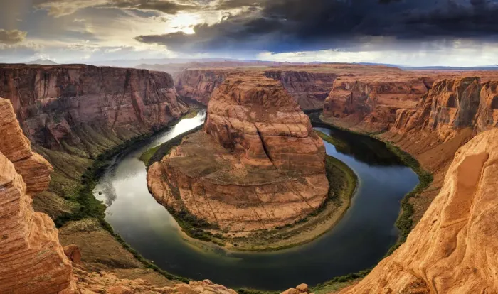 Framed Print : Storm over Horseshoe Bend, Page, Arizona, USA