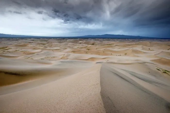 Framed Print : Storm over the Khongoryn Els sand dunes, Gobi Desert, Mongolia Framed Print : Storm over the Khongoryn Els sand dunes, Gobi Desert, Mongolia