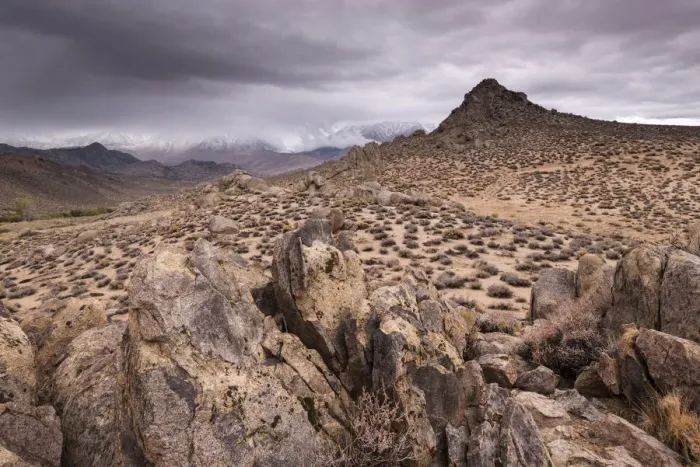 Framed Print : Stormy sky over Buttermilk Hills near Bishop, California, USA. Autumn (October) 2015 Framed Print : Stormy sky over Buttermilk Hills near Bishop, California, USA. Autumn (October) 2015