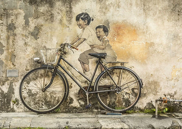 Street art, Armenian Street, George Town, Penang Island, Malaysia