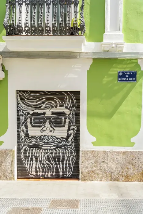 Framed Print : Street art on a building in Russafa, Valencia, Spain Framed Print : Street art on a building in Russafa, Valencia, Spain