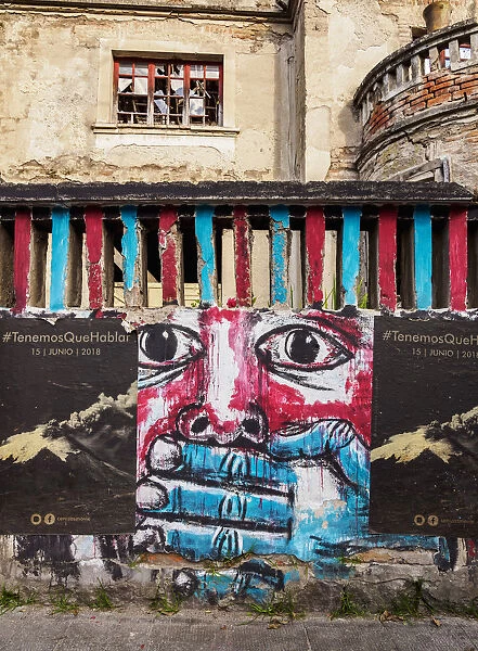 Street Art in La Floresta Neighbourhood, Quito, Pichincha Province, Ecuador