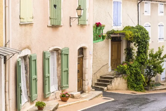 Framed Print : A street in Banon, Provence, France Framed Print : A street in Banon, Provence, France