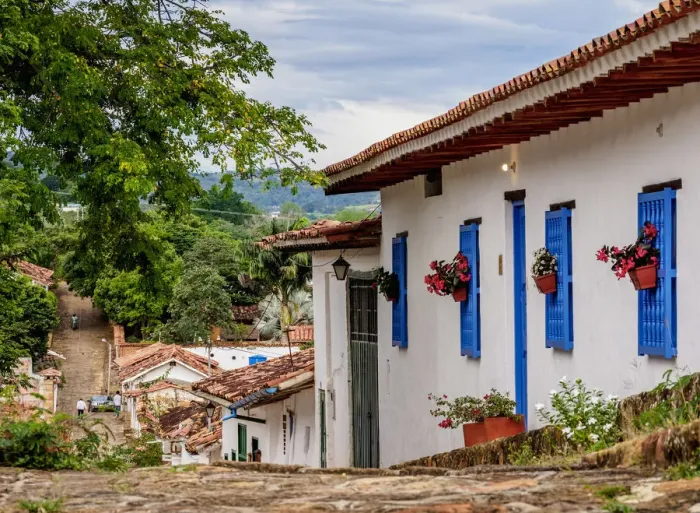 Framed Print : Street of Barichara, Santander Department, Colombia Framed Print : Street of Barichara, Santander Department, Colombia