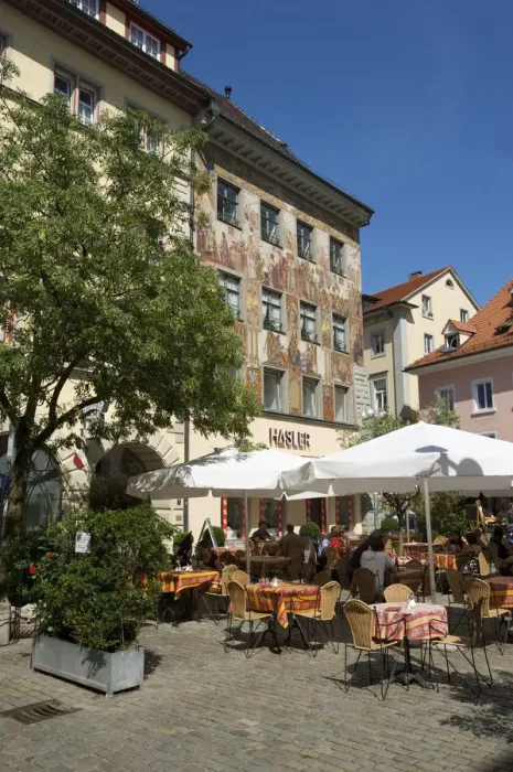 Framed Print : Street Cafe in Constance, Lake Constance, Baden-Wuerttemberg, Germany Framed Print : Street Cafe in Constance, Lake Constance, Baden-Wuerttemberg, Germany