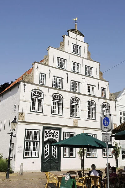 Street Cafe, Friedrichstadt, Friesland, Schleswig-Holstein, Germany