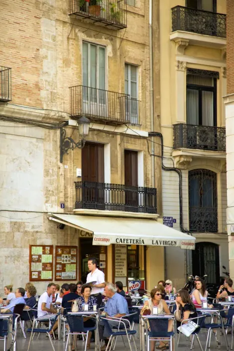 Framed Print : Street Cafe, Valencia, Spain Framed Print : Street Cafe, Valencia, Spain