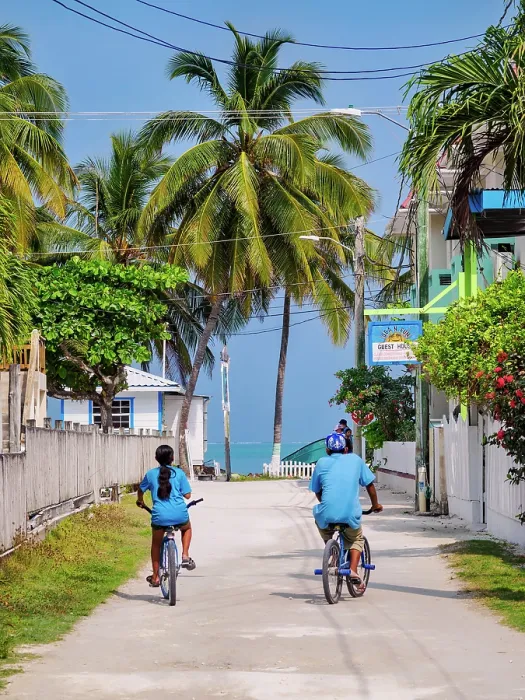 Framed Print : Street of Caye Caulker Village, Caye Caulker, Belize District, Belize Framed Print : Street of Caye Caulker Village, Caye Caulker, Belize District, Belize