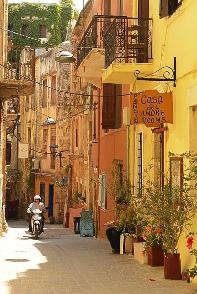 Street in Chania, Crete, Greece, Europe