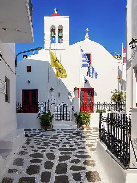 Street of Chora, Mykonos Town, Mykonos Island, Cyclades, Greece