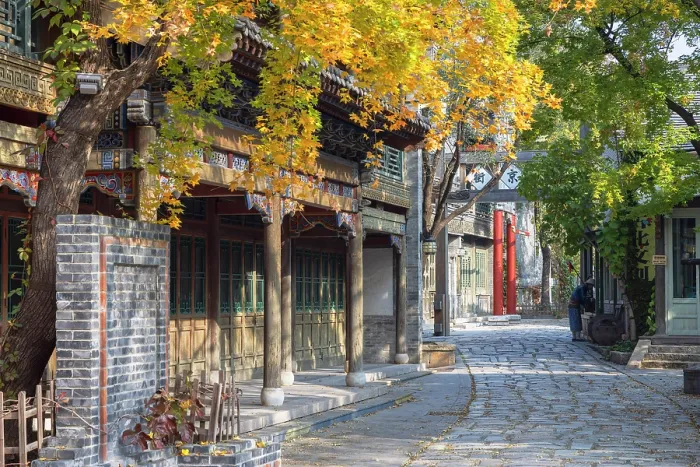 Framed Print : Street in Gubei Water Town, Simatai, Beijing, China Framed Print : Street in Gubei Water Town, Simatai, Beijing, China