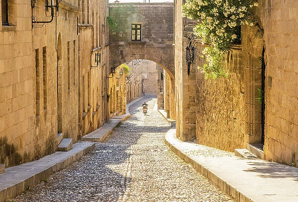 The Street of the Knights of Rhodes, in the Medieval City of Rhodes, UNESCO, Rhodes, Dodecanese Islands, Greece