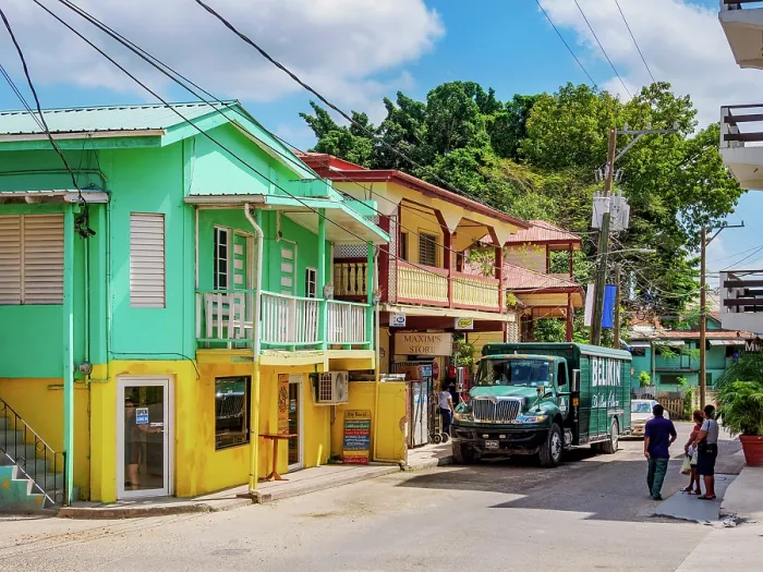 Framed Print : Street of San Ignacio, Cayo District, Belize Framed Print : Street of San Ignacio, Cayo District, Belize