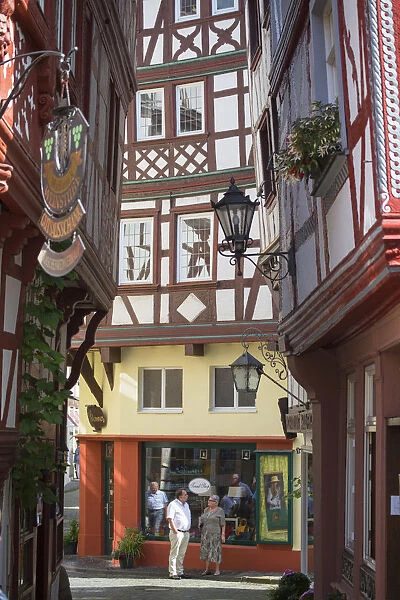 Street scene, Bernkastel-Kues, Rhineland-Palatinate, Germany