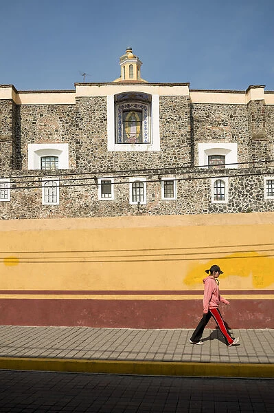 Street scene, Cholula, Puebla Province, Mexico