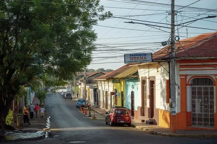 Framed Print : Street scene, Leon, Leon Department, Nicaragua, Central America Framed Print : Street scene, Leon, Leon Department, Nicaragua, Central America