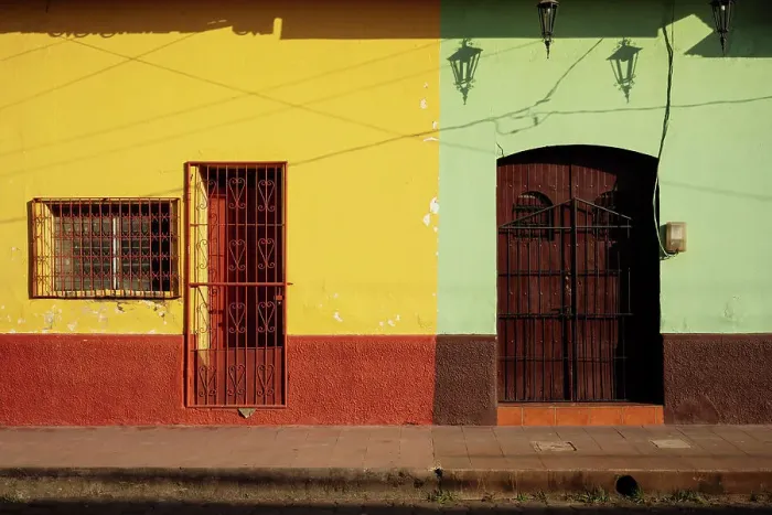 Framed Print : Street scene, Leon, Leon Department, Nicaragua, Central America