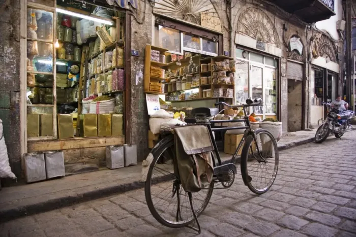 Framed Print : Street scene in the Old City Framed Print : Street scene in the Old City