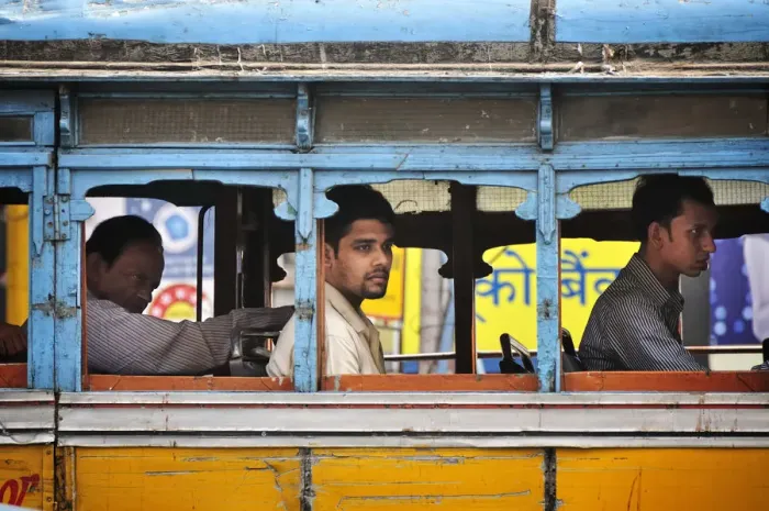 Framed Print : Streets of Kolkata (Calcutta), India Framed Print : Streets of Kolkata (Calcutta), India