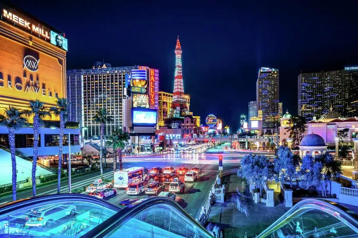 Framed Print : Strip View at Night, Las Vegas, Nevada United States, USA Framed Print : Strip View at Night, Las Vegas, Nevada United States, USA