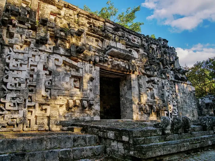 Framed Print : Structure II, monster mouth temple at sunset, Central Plaza, Chicanna Archaeological Site, Campeche State, Mexico Framed Print : Structure II, monster mouth temple at sunset, Central Plaza, Chicanna Archaeological Site, Campeche State, Mexico