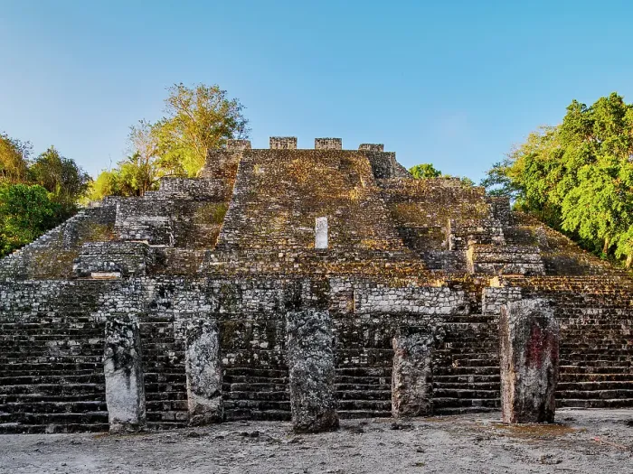 Framed Print : Structure II at sunrise, Calakmul Archaeological Site, Campeche State, Mexico Framed Print : Structure II at sunrise, Calakmul Archaeological Site, Campeche State, Mexico