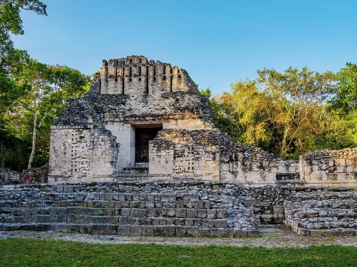Framed Print : Structure VI at sunset, Chicanna Archaeological Site, Campeche State, Mexico Framed Print : Structure VI at sunset, Chicanna Archaeological Site, Campeche State, Mexico