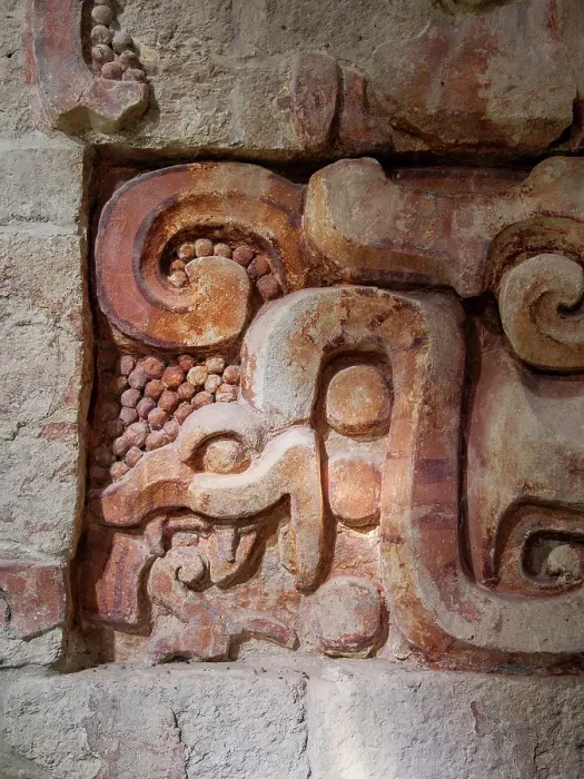 Framed Print : Stucco friezes at Balamku Archaeological Site, Campeche State, Mexico Framed Print : Stucco friezes at Balamku Archaeological Site, Campeche State, Mexico