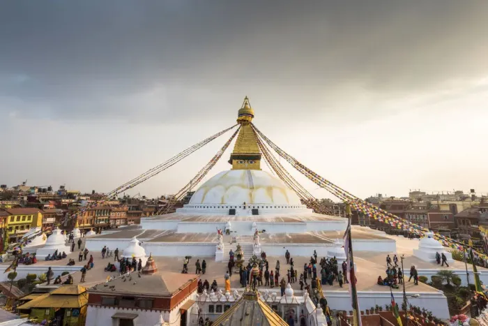 Framed Print : Stupa of Boudhnath, Katmandu, Nepal Framed Print : Stupa of Boudhnath, Katmandu, Nepal