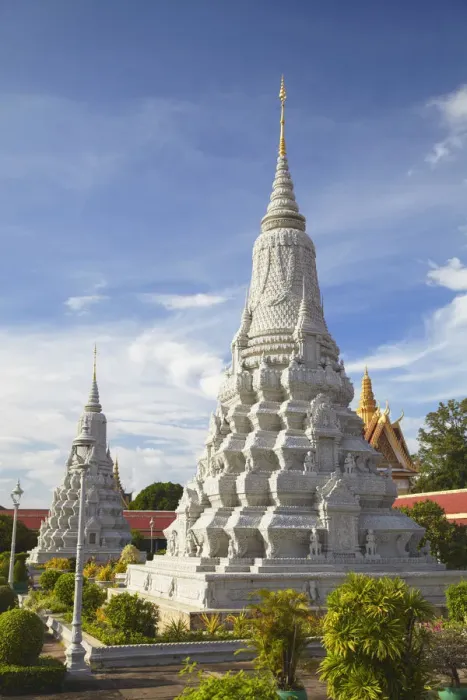 Framed Print : Stupas at Silver Pagoda in Royal Palace, Phnom Penh, Cambodia Framed Print : Stupas at Silver Pagoda in Royal Palace, Phnom Penh, Cambodia
