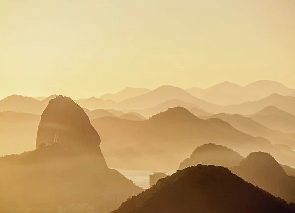 Sugarloaf Mountain at sunrise, Rio de Janeiro, Brazil