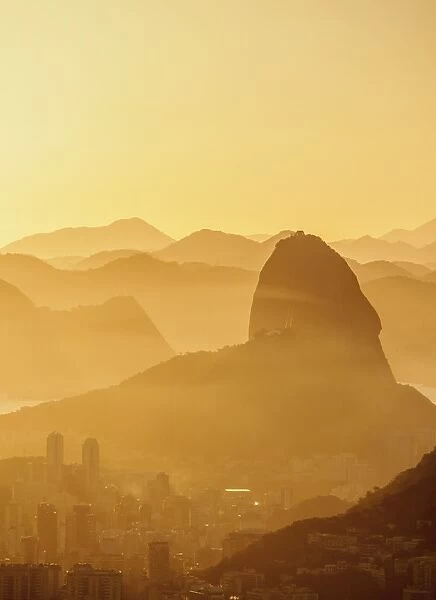 Sugarloaf Mountain at sunrise, Rio de Janeiro, Brazil