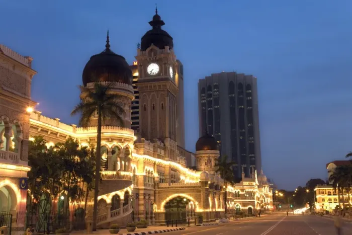Framed Print : Sultan Abdul Samad Building at dusk, Kuala Lumpur, Malaysia