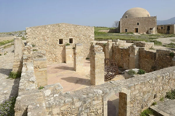 Sultan Ibrahim Mosque in Fortezza, the Venetian-Turkish fortress, Ra thimnon, Crete