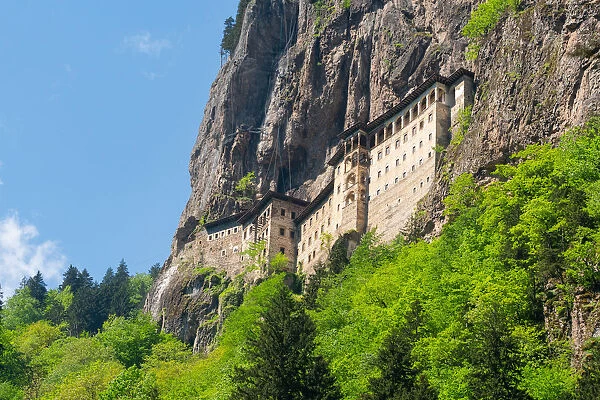 Sumela monastery inside the wall of the mountain. Trabzon, Macka district, Turkey