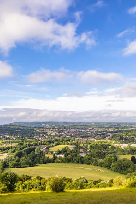 Framed Print : The summit of Box Hill, Tadworth, Surrey, England, UK