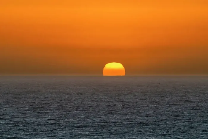 Framed Print : Sun setting into sea, Concon, Valparaiso Province, Valparaiso Region, Chile Framed Print : Sun setting into sea, Concon, Valparaiso Province, Valparaiso Region, Chile