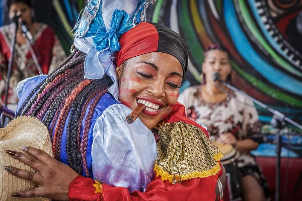 Every Sunday Rumba dancers perform in Callejon de hamel, Centro Habana Province, Havana