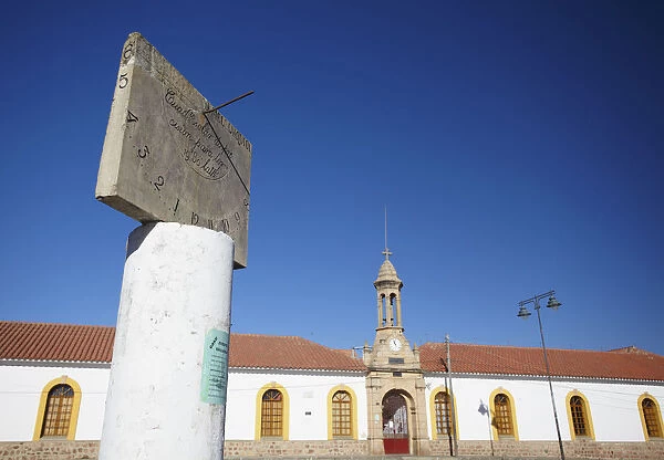 Sundial in Plaza Anzures, Sucre (UNESCO World Heritage Site), Bolivia