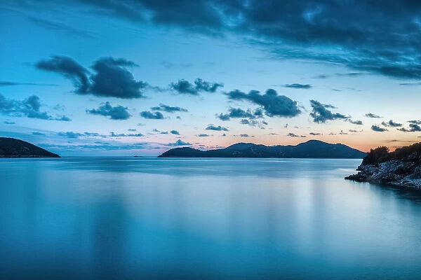 Sundown, Adriatic Sea, Dubrovnik, Dalmatia, Croatia