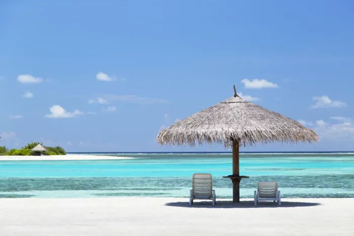 Framed Print : Sunloungers at Olhuveli Beach and Spa Resort, South Male Atoll, Kaafu Atoll, Maldives Framed Print : Sunloungers at Olhuveli Beach and Spa Resort, South Male Atoll, Kaafu Atoll, Maldives