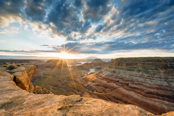 Framed Print : Sunrise at Alstrom Point, Lake Powell, Glen Canyon National Recreation Area, Page Framed Print : Sunrise at Alstrom Point, Lake Powell, Glen Canyon National Recreation Area, Page
